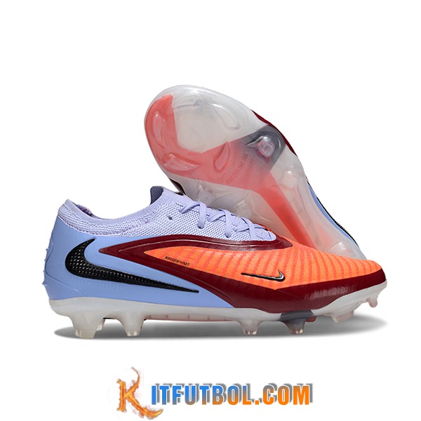 Nike Botas De Fútbol Phantom GX III Elite FG Violeta/Naranja/Rojo