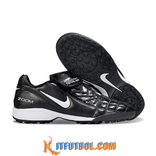 Nike Botas De Fútbol NIKE T90 TF Negro/Blanco