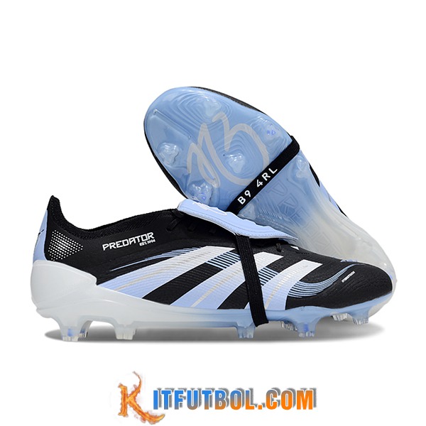 Adidas Botas De Fútbol 25 Predator Elite Tongue FG Negro/Azul -02