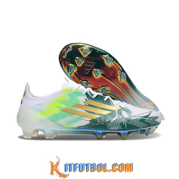 Adidas Botas De Fútbol F50 ELITE FG Blanco/Verde