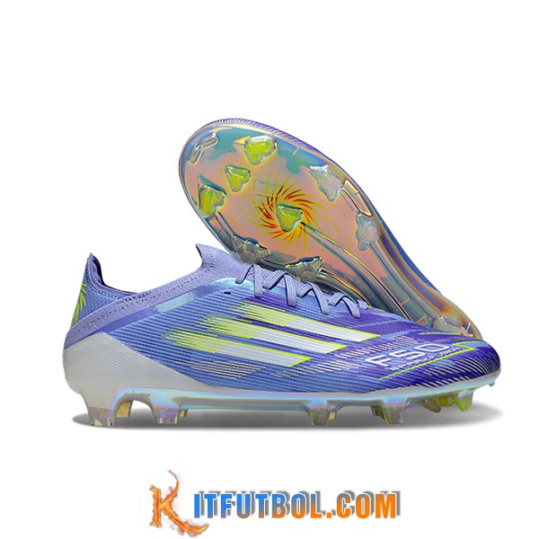 Adidas Botas De Fútbol F50 Elite FG Violeta/Verde -02