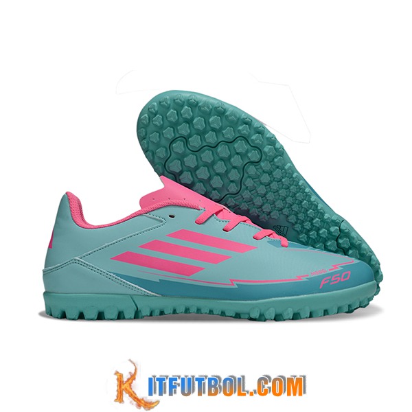 Adidas Botas De Fútbol F50 CLUB TF Verde/Rosa