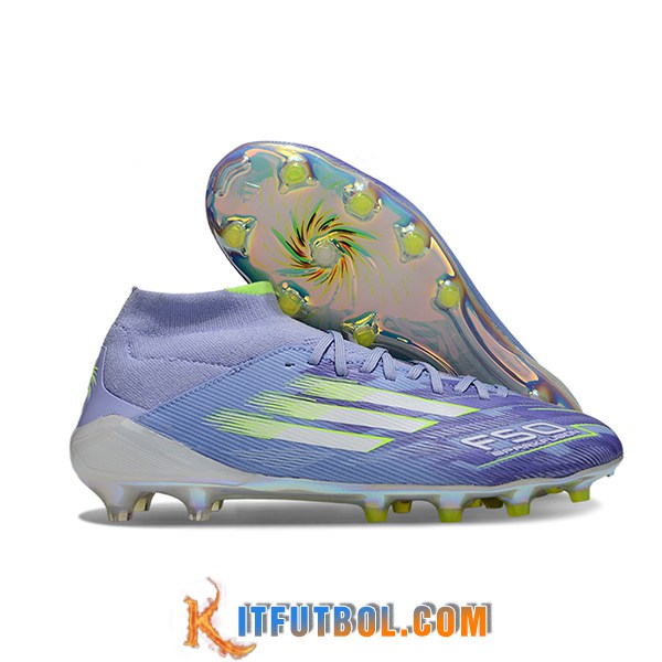 Adidas Botas De Fútbol F50 ELITE MID FG W Violeta/Verde