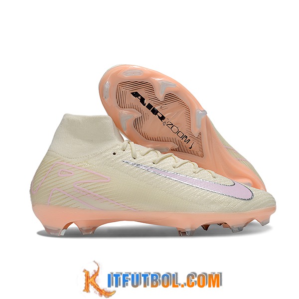 Nike Botas De Fútbol Air Zoom Mercurial Superfly IIX Elite FG Amarillo/Rosa