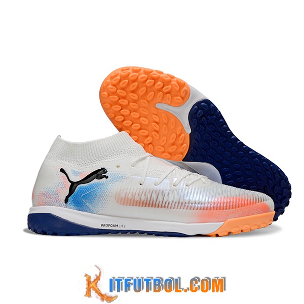 PUMA Botas De Fútbol FUTURE 8 ULTIMATE TF Blanco/Naranja