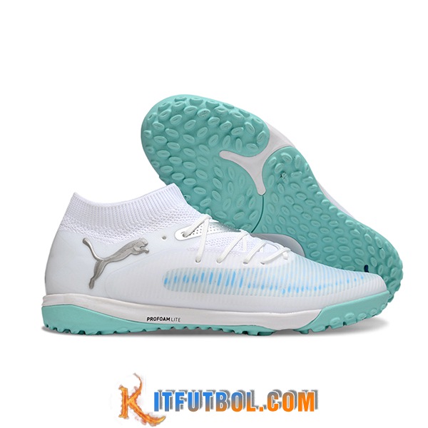 PUMA Botas De Fútbol FUTURE 8 ULTIMATE TF Blanco/Azul/Verde