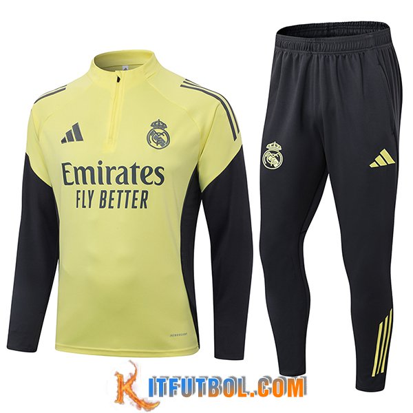 Chandal Equipos De Futbol Real Madrid Amarillo/Negro 2025/2026