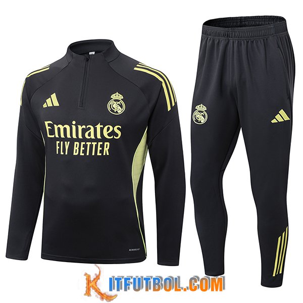 Chandal Equipos De Futbol Real Madrid Gris/Amarillo 2025/2026 -02