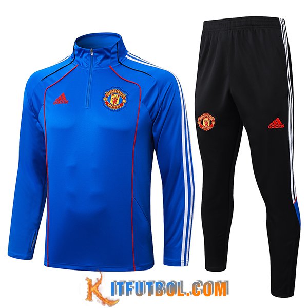Chandal Equipos De Futbol Manchester United Azul/Blanco/Rojo 2025/2026