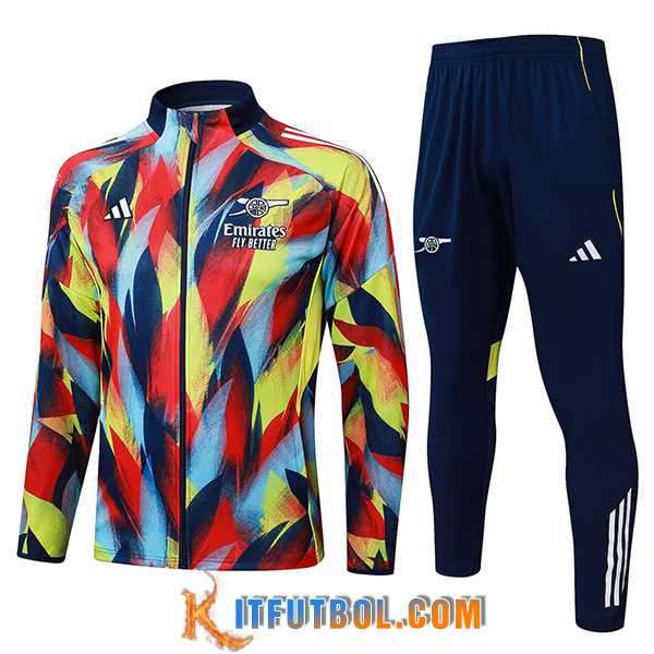 Chandal Equipos De Futbol Chaquetas Arsenal Rojo/Azul/Amarillo 2025/2026