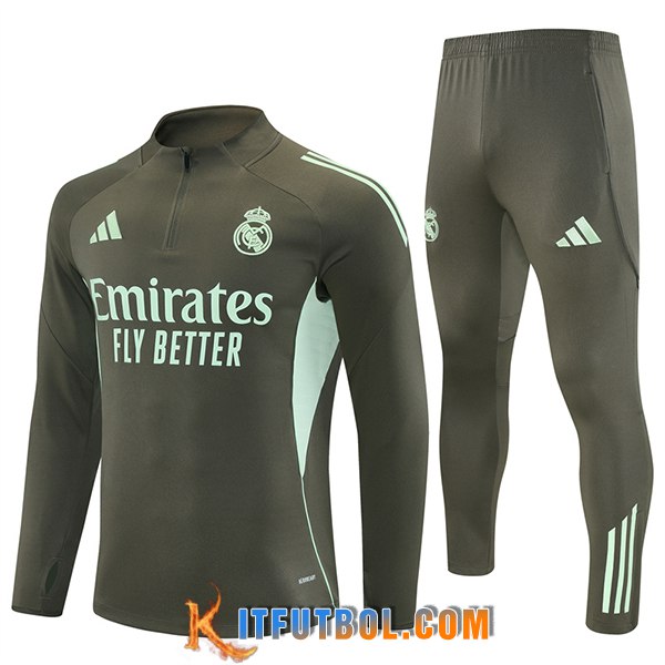 Chandal Equipos De Futbol Real Madrid Marrón/Verde 2025/2026