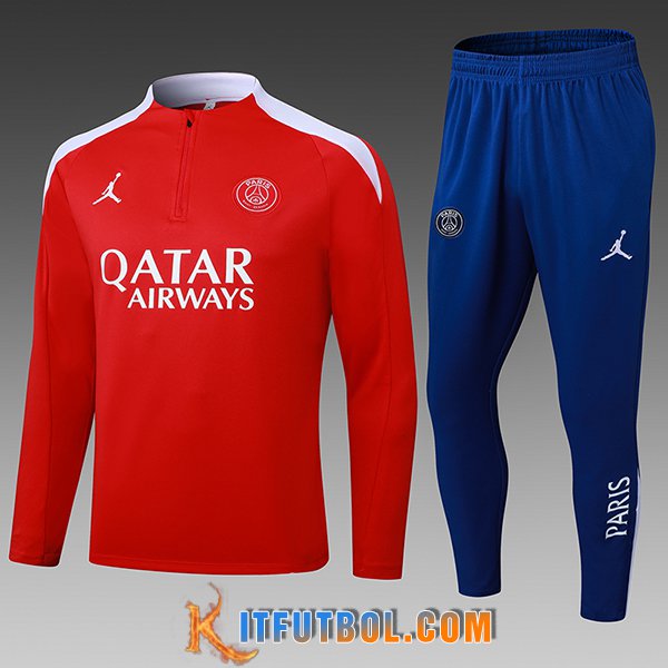 Chandal Equipos De Futbol PSG Ninos Rojo/Blanco 2025/2026