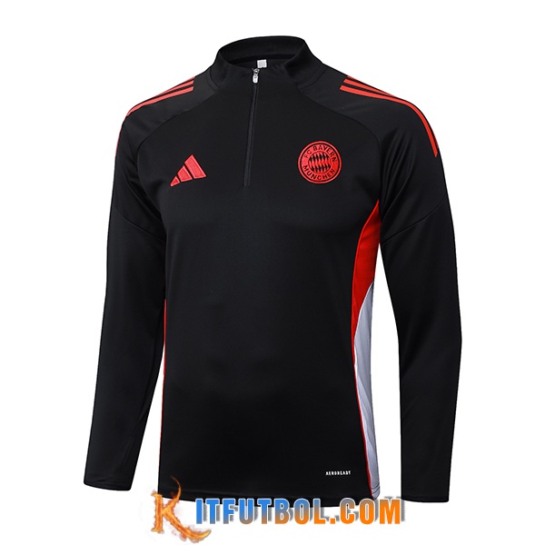 Sudadera De Entrenamiento Bayern Munich Negro/Rojo/Blanco 2025/2026