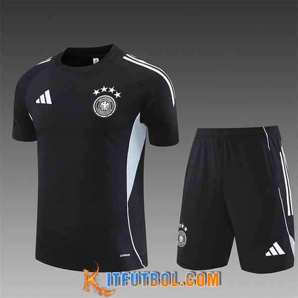 Camiseta Entrenamiento Alemania Ninos Negro/Gris 2025/2026