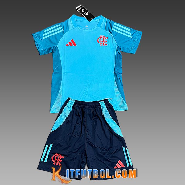 Camiseta Entrenamiento Flamengo Ninos Azul 2025/2026