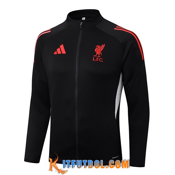 Chaquetas Futbol FC Liverpool Negro/Rojo/Blanco 2025/2026