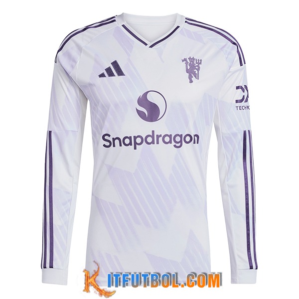Nueva Camisetas De Futbol Manchester United Segunda Manga Largas 2025/2026