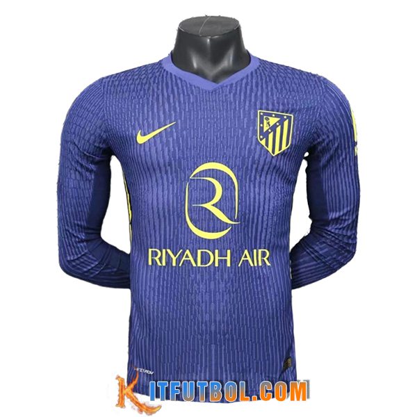 Nueva Camisetas De Futbol Atletico Madrid Segunda Manga Largas 2025/2026
