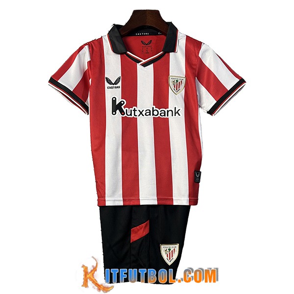 Nueva Camisetas De Futbol Athletic Bilbao Ninos Primera 2025/2026