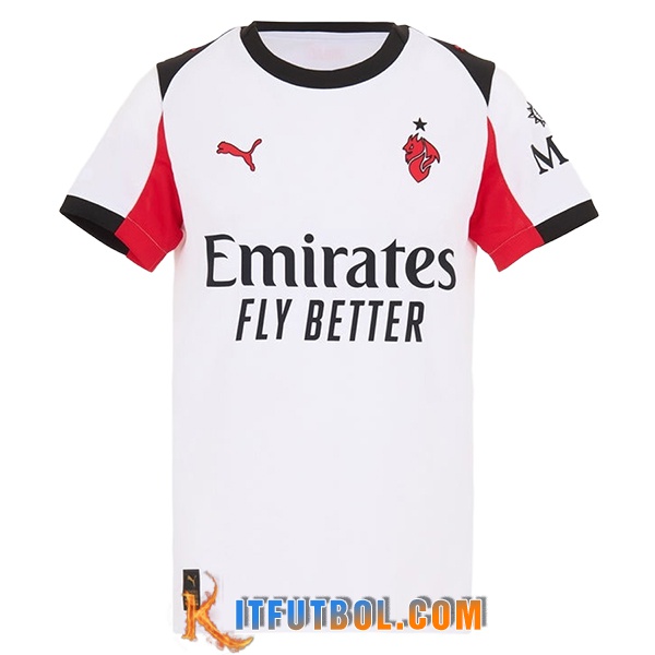 Nueva Camisetas De Futbol AC Milan Mujer Segunda 2025/2026