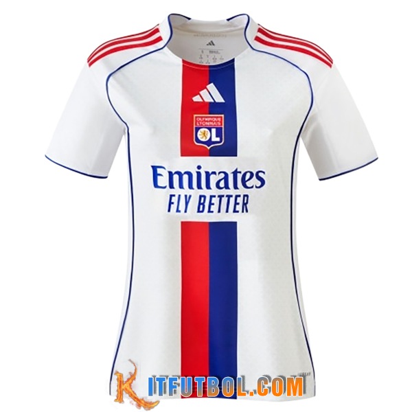 Nueva Camisetas De Futbol lyon Mujer Primera 2025/2026