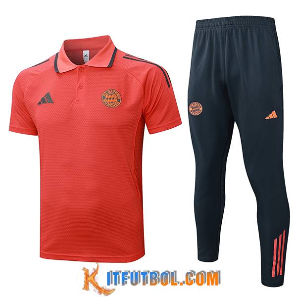 Camiseta Polo Bayern Munich Naranja/Gris 2025/2026