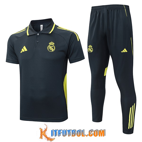 Camiseta Polo Real Madrid Gris/Verde 2025/2026