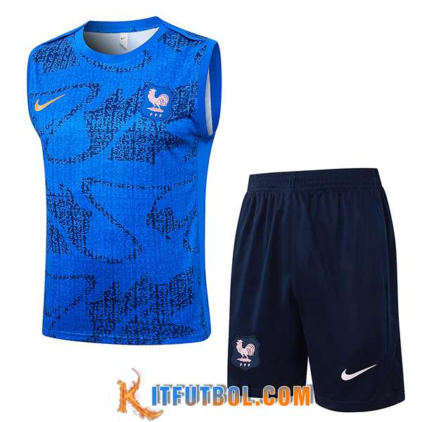 Camiseta Entrenamiento sin mangas Francia Azul 2025/2026