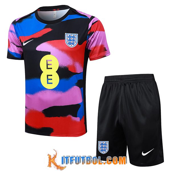 Camiseta Entrenamiento Inglaterra Negro/Rosa/Rojo/Azul 2025/2026