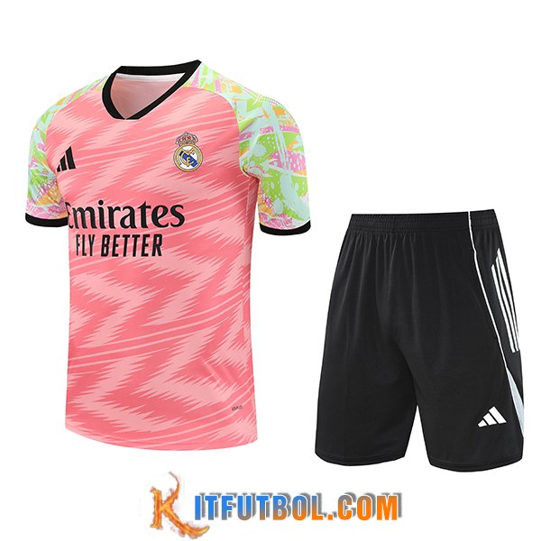 Camiseta Entrenamiento Real Madrid Rosa/Verde 2025/2026