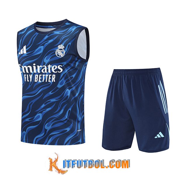 Camiseta Entrenamiento sin mangas Real Madrid Azul 2025/2026