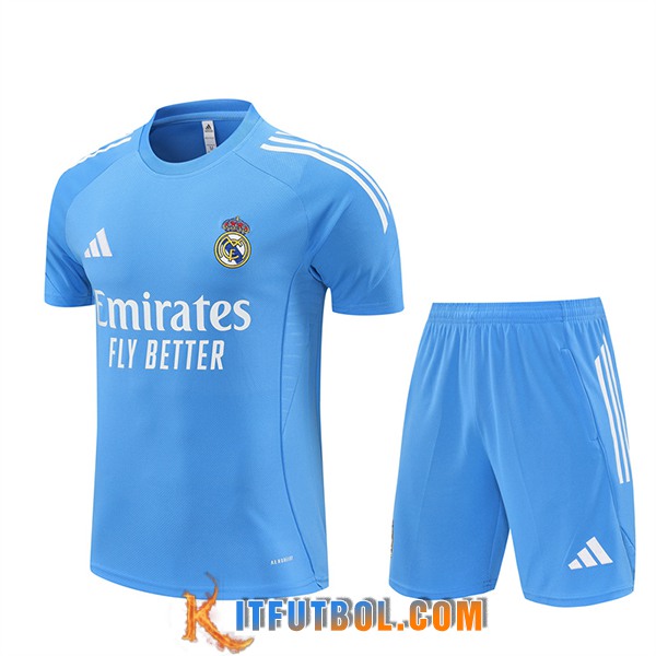 Camiseta Entrenamiento Real Madrid Azul Claro 2025/2026