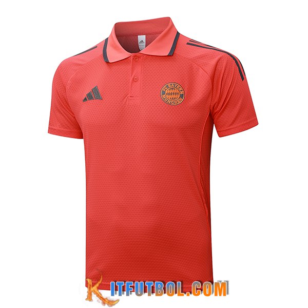 Camiseta Polo Bayern Munich Naranja/Gris 2025/2026