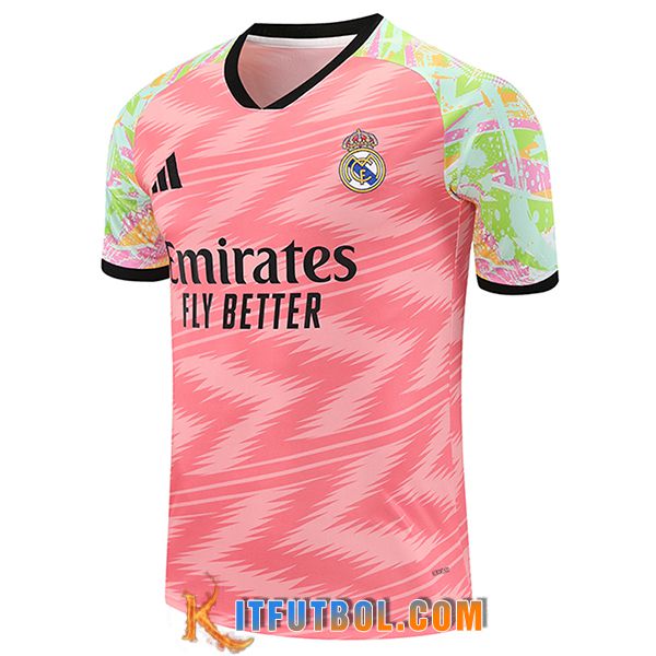 Camiseta Entrenamiento Real Madrid Rosa/Verde 2025/2026