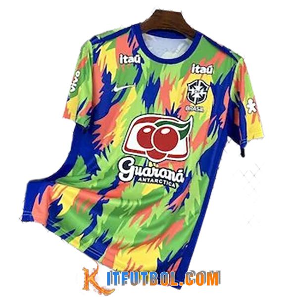 Camiseta Entrenamiento Brasil Verde/Azul/Amarillo/Naranja 2025/2026