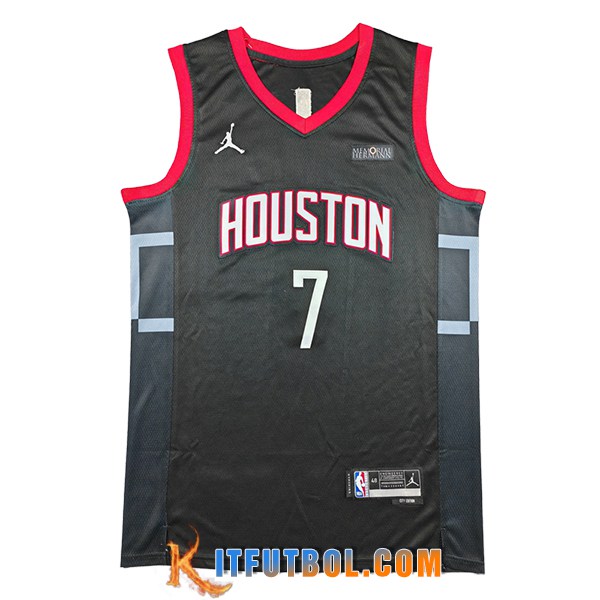 Camisetas NBA Houston Rockets (DURANT #7) 2025/26 Negro/Gris/Rojo