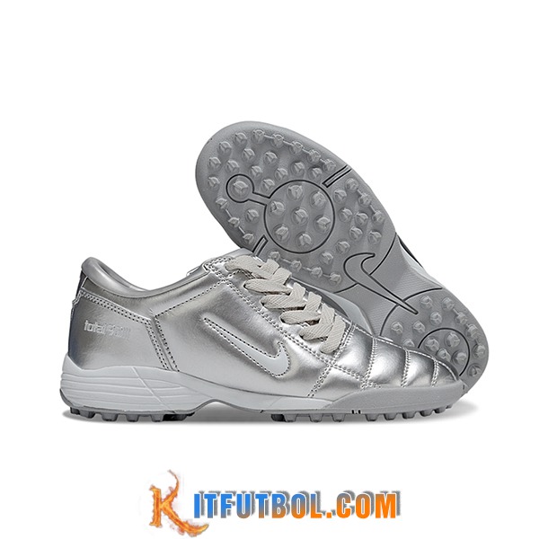 Nike Botas De Fútbol T90 TF Gris -03