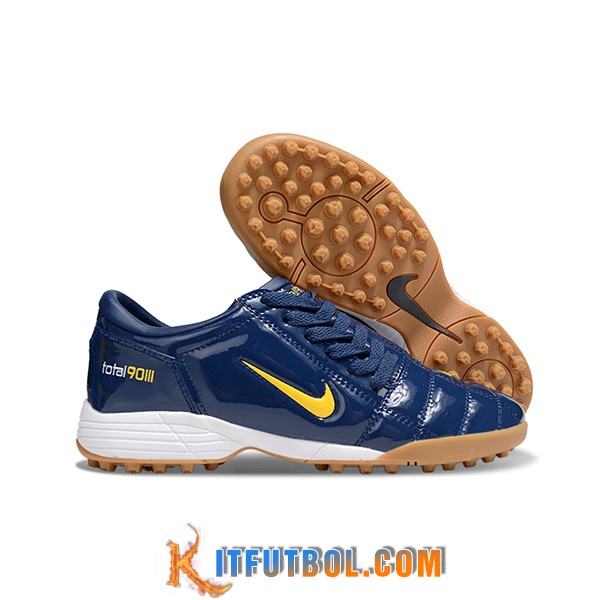 Nike Botas De Fútbol T90 TF Azul/Amarillo