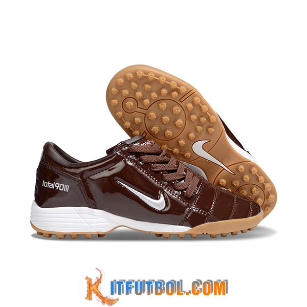 Nike Botas De Fútbol T90 TF Marrón/Blanco