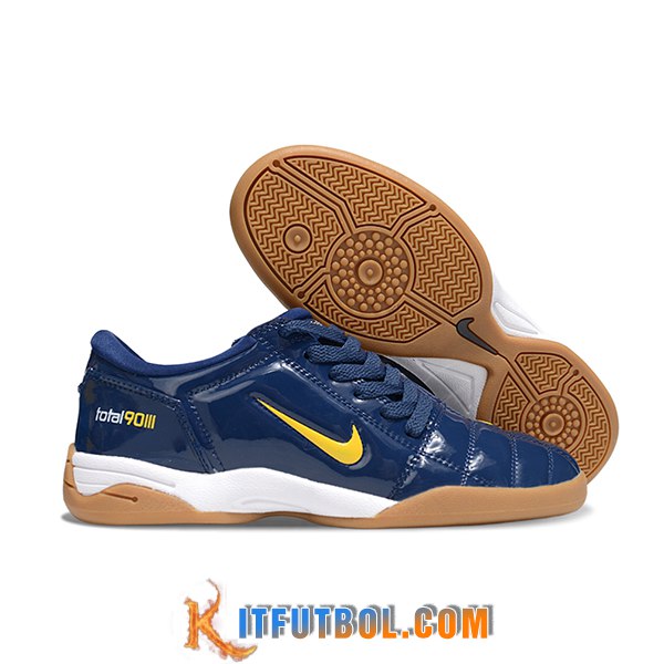 Nike Botas De Fútbol T90 IC Azul/Amarillo