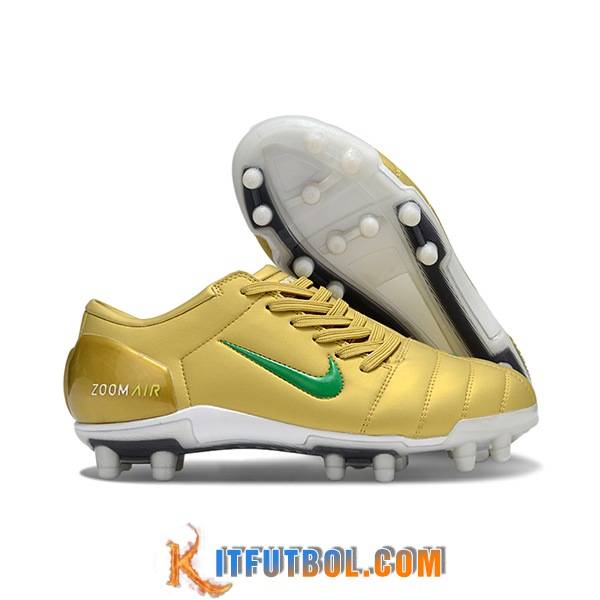 Nike Botas De Fútbol T90 FG Amarillo/Verde