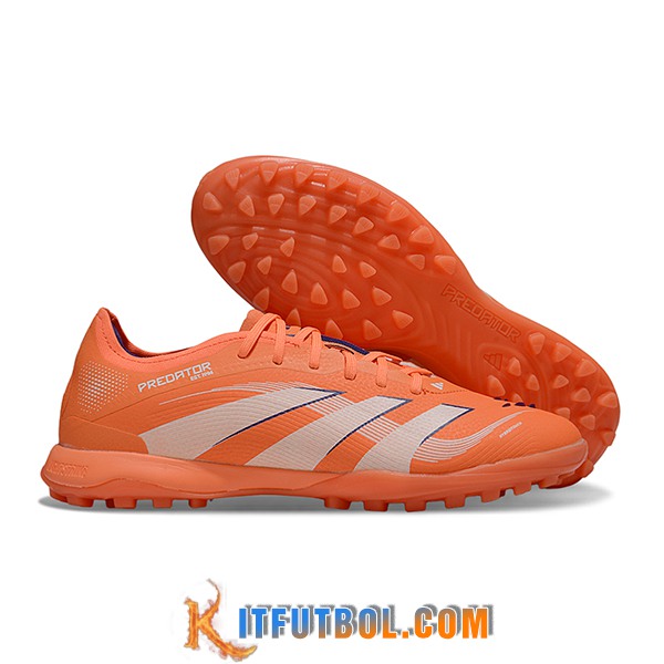 Adidas Botas De Fútbol PREDATOR 25 ELITE TF BOOT Naranja/Blanco