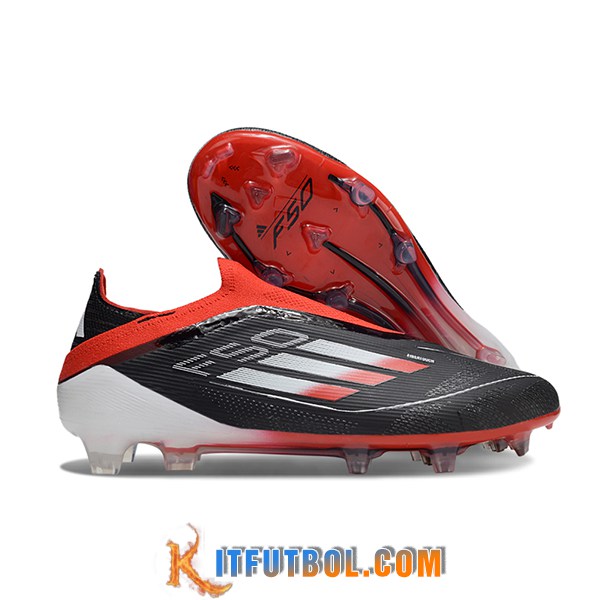 Adidas Botas De Fútbol F50 Elite Laceless FG Negro/Naranja/Blanco