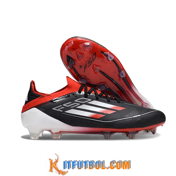 Adidas Botas De Fútbol F50 Elite FG Negro/Naranja/Blanco