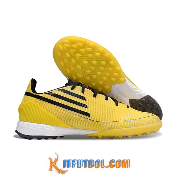 Adidas Botas De Fútbol F50 PRO TF Amarillo/Negro