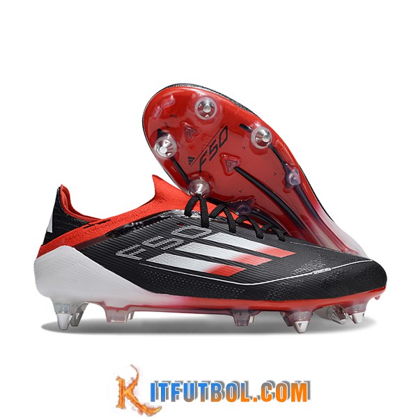 Adidas Botas De Fútbol F50 Elite SG Negro/Naranja/Blanco