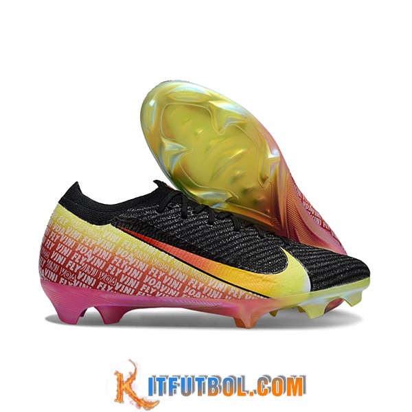Nike Botas De Fútbol Mercurial Vapor 16 Elite "Vini Jr." Negro/Amarillo/Rosa