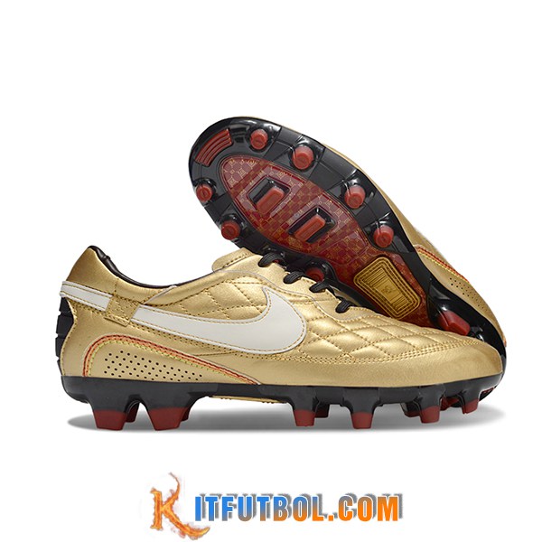 Nike Botas De Fútbol Tiempo Legend R10 Elite FG Amarillo/Blanco