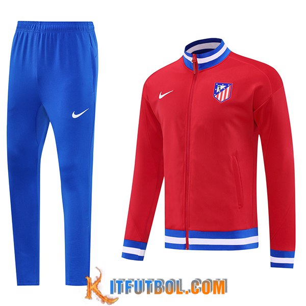 Chandal Equipos De Futbol Chaquetas Atletico Madrid Rojo/Azul/Blanco 2025/2026