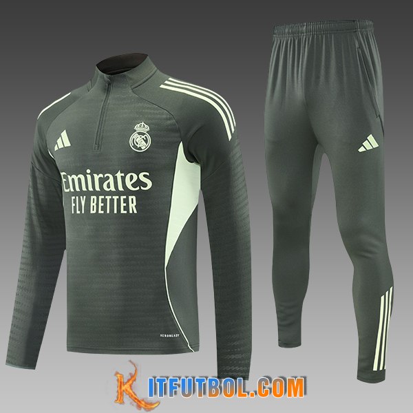 Chandal Equipos De Futbol Real Madrid Ninos Verde 2025/2026